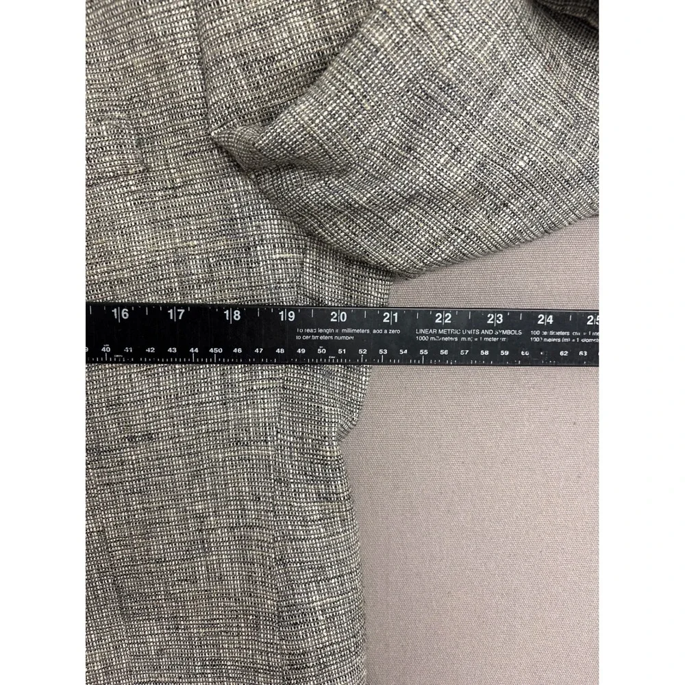 TravelSmith Mens Blazer Sport Coat Gray Black Textured 2 Button Lined 40 R 2757